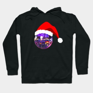 Jolly Disco Ball with Santa Hat Hoodie